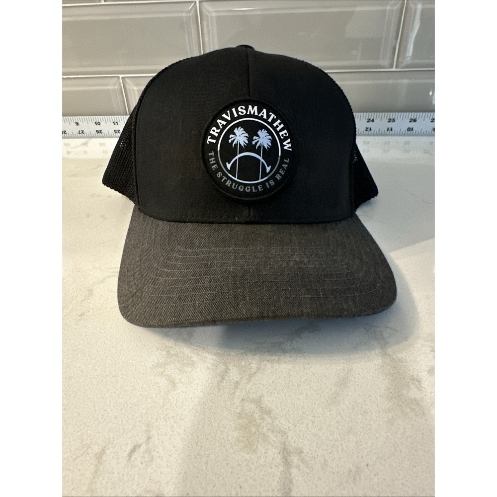 Travis Mathew Lake Escape Snapback Golf Hat The Struggle Is Real & Life Of Party